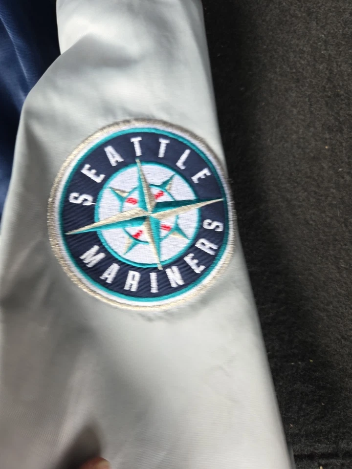 Vintage Starter Seattle Mariners Satin Dugout Jacket (Size XL)  Diamond Starte - Image 3 of 4