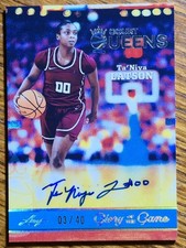 TA'NIYA LATSON AUTO /40 Silver Holo 2025 Leaf Glory of the Game Basketball 