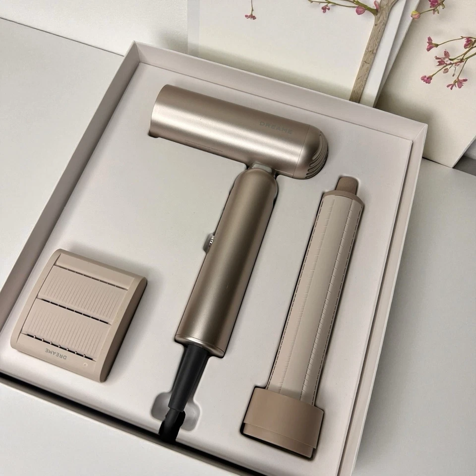 Dreame Pocket Titanium Gold High-Speed Hair Dryer + 2 Nozzles (Used) - Image 3 of 4