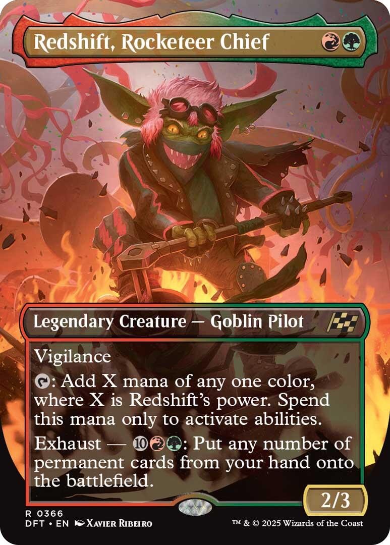 Redshift, Rocketeer Chief (Borderless) - 366 - NM - Aetherdrift