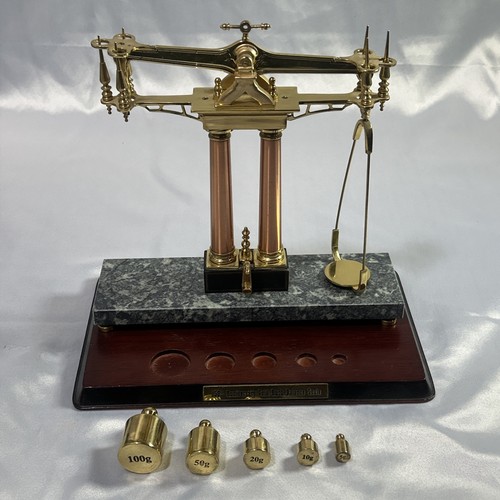 Franklin Mint 150th Anniversary California Gold Rush Messing Waage ⚖️ - Bild 3 von 5