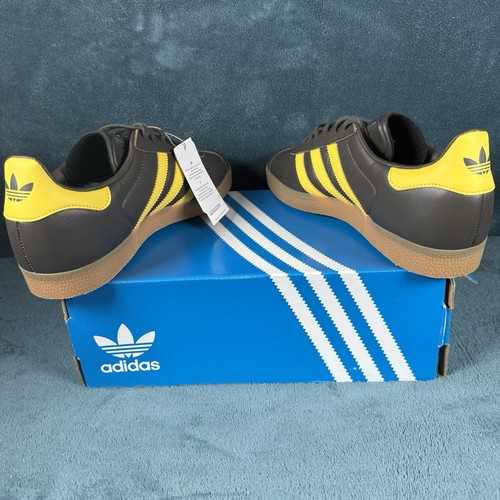 Adidas Originals GAZELLE HQ9873 Olive Shadow Olive Impact Yellow Men’s size 10.5 - 第 5/8 張圖片