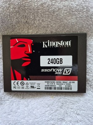 Kingston SV300S37A 240GB SATA SSD 99% Health Tested Wiped Computer Laptop Drive