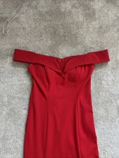 Aspeed Women’s Red Formal Evening Gown Off The Shoulder Size 5/6