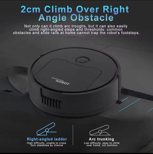 Fully Automatic 3-in-1 Sweeping Robot – Vacuum, Sweep & Mop for Effortless Home - Picture 4 of 6