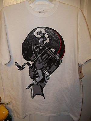 Nike Bloodlines TCU Horned Frogs Helmet White Shirt Mens Size XL NWT