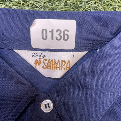 Nevada Polo Shirt Women's L Vintage 90s University UNR Wolf Pack Collared Tee - Picture 4 of 8