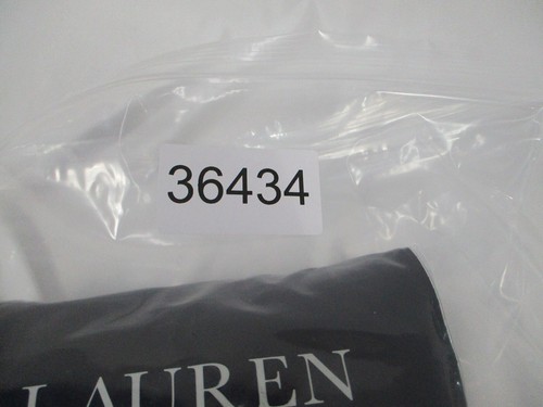 Ralph Laure Euro Sham Blue Woven Braiding White 28x28 Cotton Embroidered Edge - Picture 10 of 10