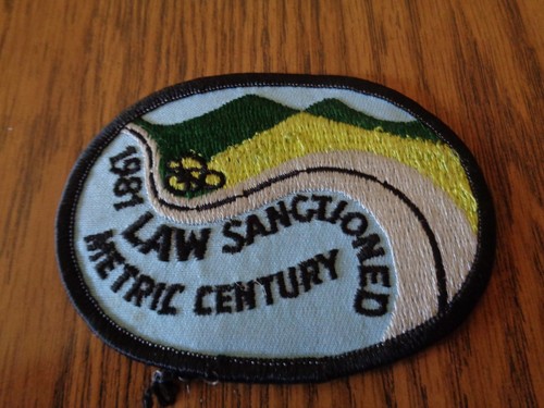 Parche de colección 1981 LEY SANCIONADO MÉTRICO SIGLO BICICLETA PASEO CARRERA 3x4 M9 - Imagen 4 de 4