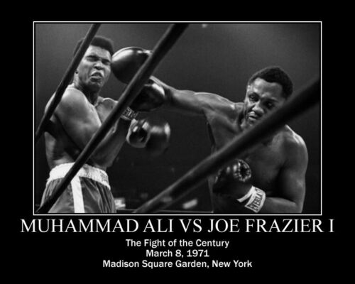 JOE FRAZIER vs MUHAMMAD ALI (1) FOTO: Joe Frazier Firmado Boxeo Arte Lienzo TIENDA - Imagen 4 de 4