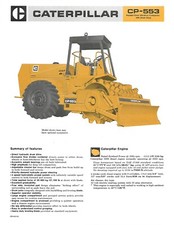 Equipment Brochure - Caterpillar - CP-553 - Vibratory Compactor - c1986 (E6894)