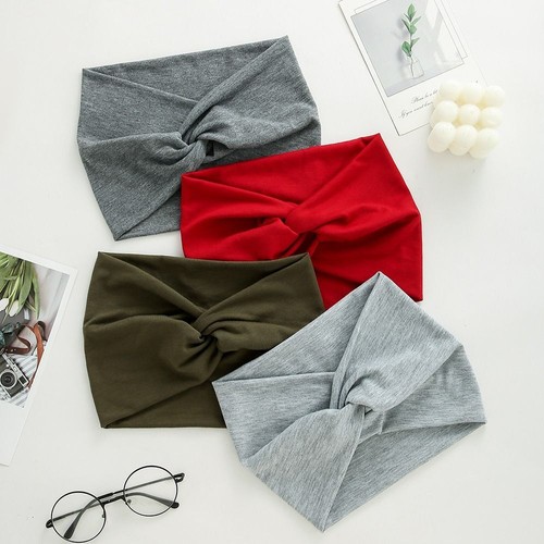 Yoga Hair Bands Head Wraps for Women Wide Headbands Turban Workout Headband - Picture 9 of 40