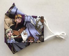 Homemade Elsa Anna Olaf 100 Cotton Fabric Face Mask For Kids FREE SHIPPING
