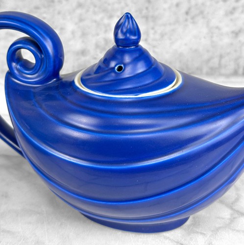 Mid-Century Hollywood Regency Magic Genie Blue Teapot - A Pair - Picture 6 of 11