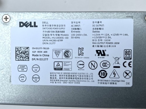 Dell Netzteil für Optiplex 3040 5040 7040 3650 HU180ES-00 180 Watt - Bild 2 von 2