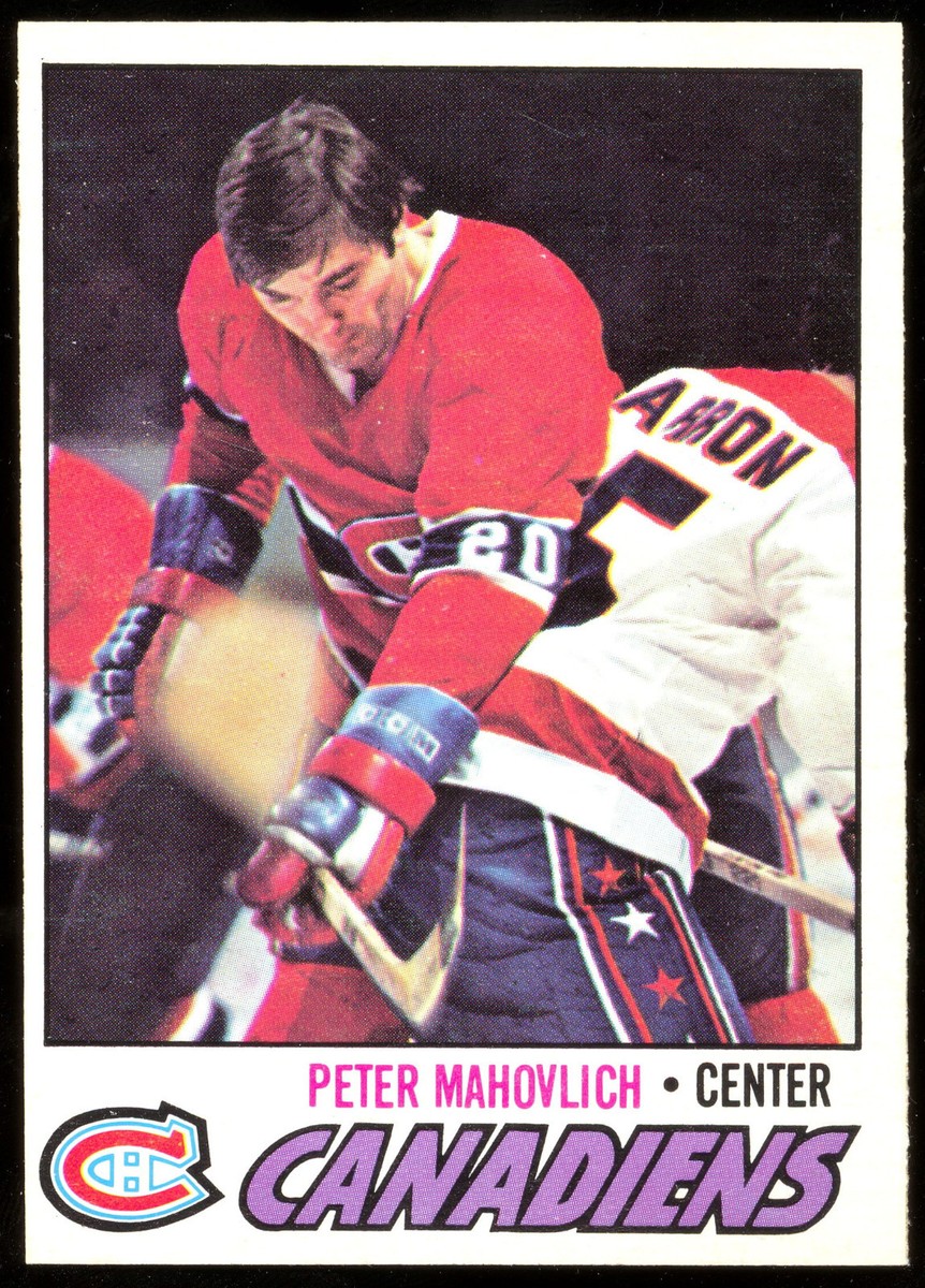 1977-78 OPC O PEE CHEE #205 PETER MAHOVLICH NM MONTREAL CANADIENS