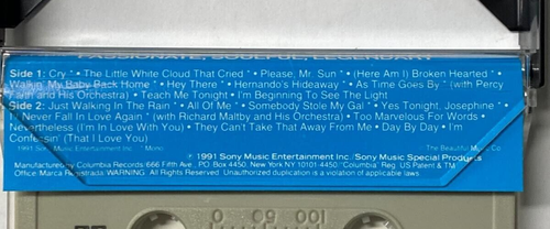 Johnnie Ray "Passionate, Soulful, Legendary" Cassette Tape - Picture 5 of 5