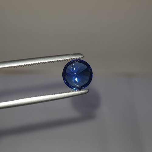 7.5 Ct Certified Natural Round Shape Blue Zircon Diamonds VVS Loose Gems AC-581 - Picture 5 of 14