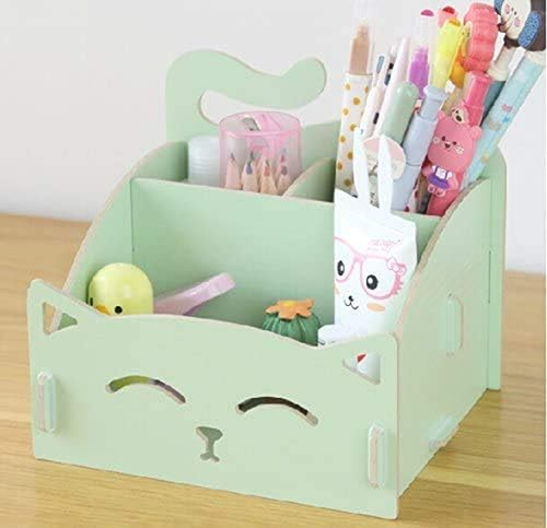 DIY Cat Storage Artwork Cosmetic Collection Pen Pencil Holder Organizer Desk Sor - Picture 9 of 12