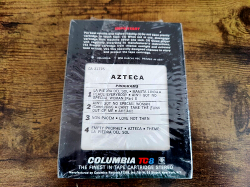 AZTECA 8TRACK TAPE/LA PIEDRA DEL SOL/ORIGINAL 1972/LATIN ROCK/BRAND NEW/RED TAPE - Picture 2 of 4
