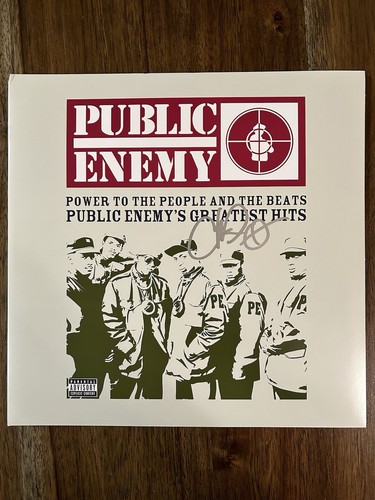 Chuck D ‘Public Enemy’ Signed Vinyl Album ‘Greatest Hits’ Beckett PROOF - Picture 1 of 4