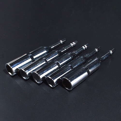 Hex Nut Driver or Set 8-24mm Socket 110mm Long Impact Drill Bits Depth 65mm 1/4" - Picture 7 of 19