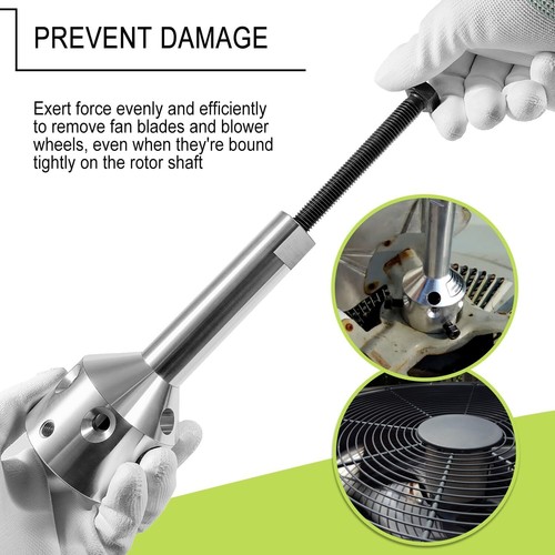UP1 Ultimate Fan Blade Hub Blower Wheel Puller Removal Tool for HVAC Motor Shaft - 第 5/11 張圖片