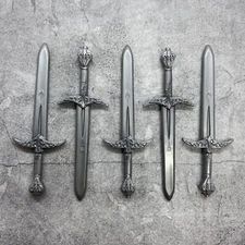 5pack Large Broad Sword Blocks Weapons Accessories for Minifigures C80954