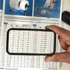 3x Rectangular Professional Quality Reading Magnifier MADE IN USA 2x4