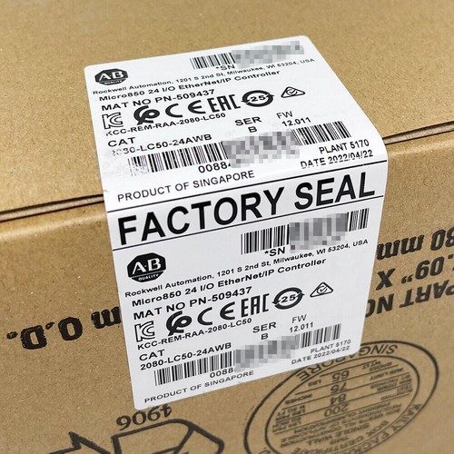 2080-LC50-24AWB Allen-Bradley Micro850 24 I/O EtherNet Controller NEW IN BOX - Picture 5 of 6