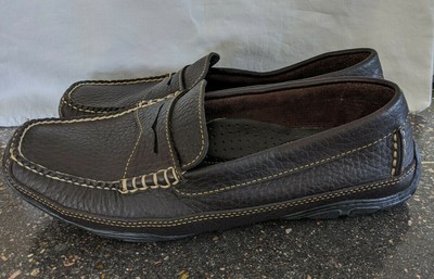 men's bison leather driving moccasins