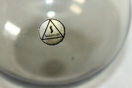 Glashütte Richard Süssmuth Rauchglas Karaffe - Dekanter Art Deco 0,5L - Bild 3 von 3