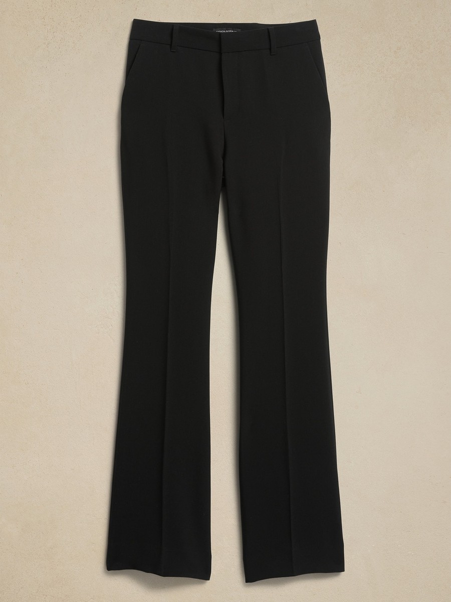 90s BANANA REPUBLIC スラックス　made in USA Banana Republic Black High-Rise Bootcut Suit Pants Y2k Size
