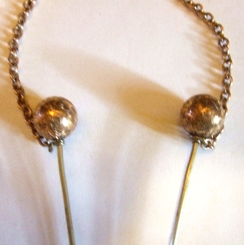 Nachlass Schmuck Gold Filled Stickpins Gravur Paar  - Bild 10 von 16