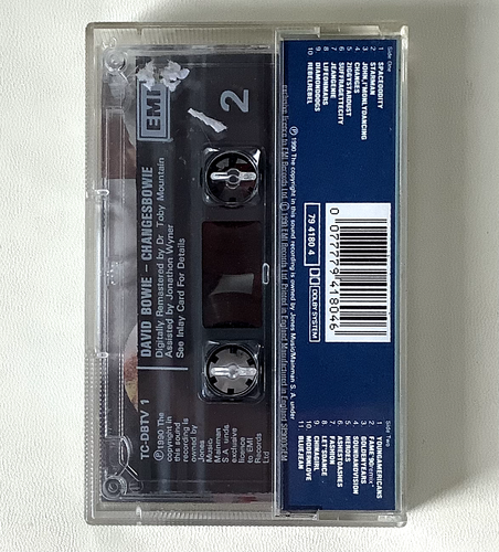 Rare EMI Cassette Tape Album David Bowie Changes 1990 collectable sound vision - Picture 2 of 5