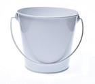 Small Metal Bucket w/ Handles, Galvanized Pails for Centerpieces, Crafts, Gifts