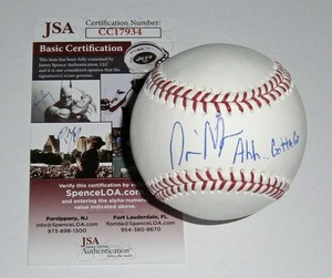 BREWERS-Nyjer-Morgan-signed-baseball-w-Ahhh-Gotta-Go-AUTO-JSA-COA-Autographed