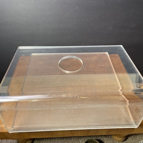 Vintage Mid Century Acrylic Lucite Magazine Rack Stand Ferguson England 70's - Picture 5 of 9