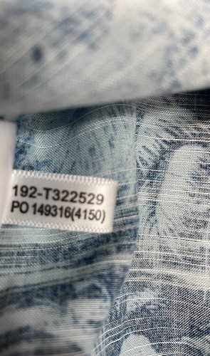 Camisa de campamento Tommy Bahama T322529 Primo Palms (color: azul Mónaco) grande 0624 - Imagen 7 de 7
