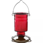 Carnation Antique Glass Hummingbird Feeder 22 Oz