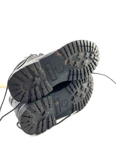 Botas de combate al tobillo Timberland Primaloft 200 gramos para niños cuero negro Reino Unido 4W - Imagen 7 de 11