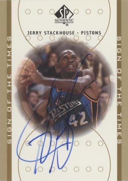 2000-01 SP Authentic - Jerry Stackhouse #JS - 1 of 2