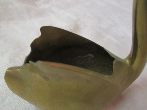 Vintage solid Brass Swan Figurine - Picture 3 of 5