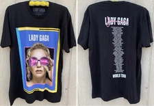 Lady Gaga Joanne World Tour T-Shirt Band Concert Tee c 2017 L