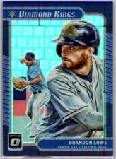 2021 Panini Donruss Optic Diamond Kings Purple Pandora Prizm /99 Brandon Lowe #1