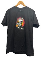 Buc-ee's Mens T-Shirt Halloween Spooky Stuff Glow in the Dark Double Sided M euc