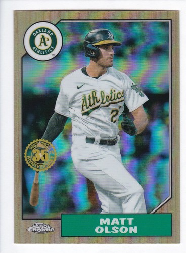 2022 Topps Chrome #87BC-15 MATT OLSON 1987 Topps 35th Anniversary Insert - Picture 1 of 2