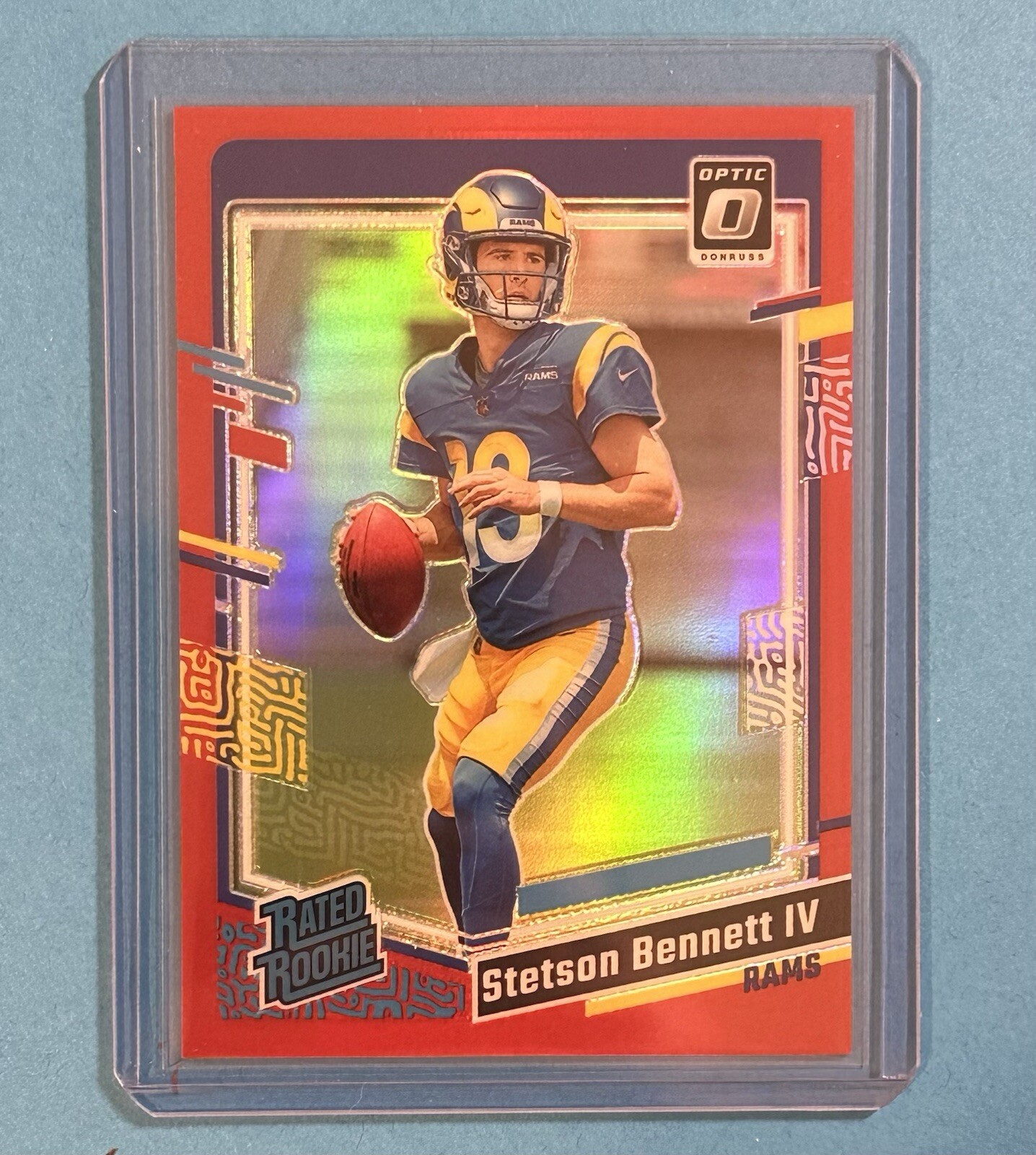 2023 Donruss Optic STETSON BENNETT IV Red Rated Rookie Prizm /99 RC #267 - Rams