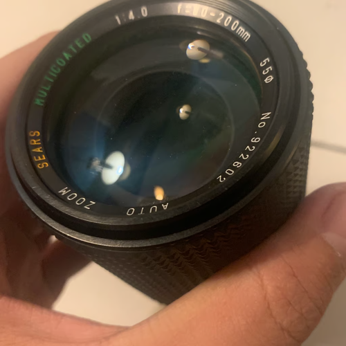 Vintage SEARS Multicoated Auto Zoom f/1:4.0 F=80-200mm 55ø Camera Lens - Picture 3 of 5