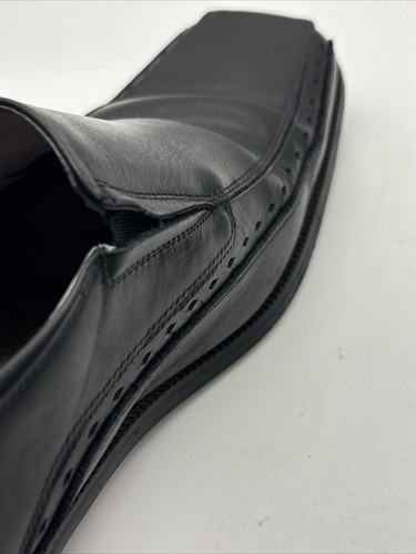 Stacy Adams Men’s Shoes Sz 10.5 M BLACK Leather Slip On Loafers DANTON 24363-001 - Picture 15 of 19